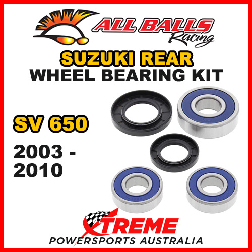 All Balls 25-1269 For Suzuki SV 650 2003-2010 Rear Wheel Bearing Kit