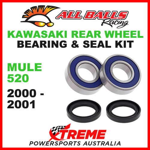 ALL BALLS 25-1274 ATV REAR WHEEL BEARING KIT KAWASAKI MULE 520 2000-2001