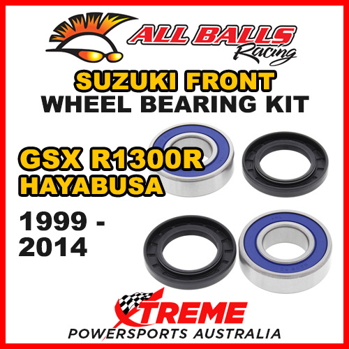 All Balls 25-1276 For Suzuki GSXR1300R Haydabusa 1999-2014 Front Wheel Bearing Kit