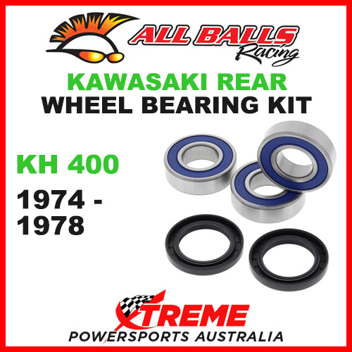 All Balls 25-1277 Kawasaki KH400 KH 400 1974-1978 Rear Wheel Bearing Kit