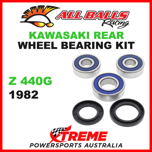 All Balls 25-1280 Kawasaki Z440G Z 440G 1982 Rear Wheel Bearing Kit