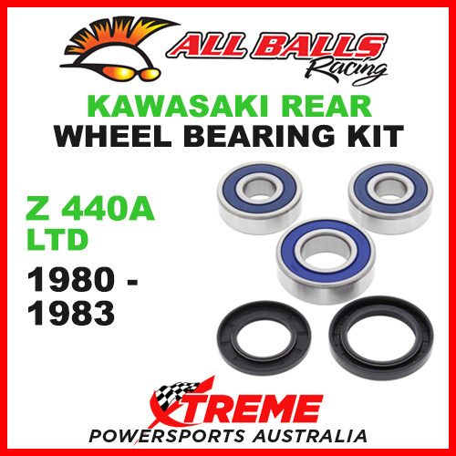 All Balls 25-1280 Kawasaki Z440A Z 440A LTD 1980-1983 Rear Wheel Bearing Kit