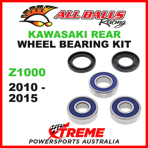 All Balls 25-1281 Kawasaki Z1000 Z 1000 2010-2015 Rear Wheel Bearing Kit