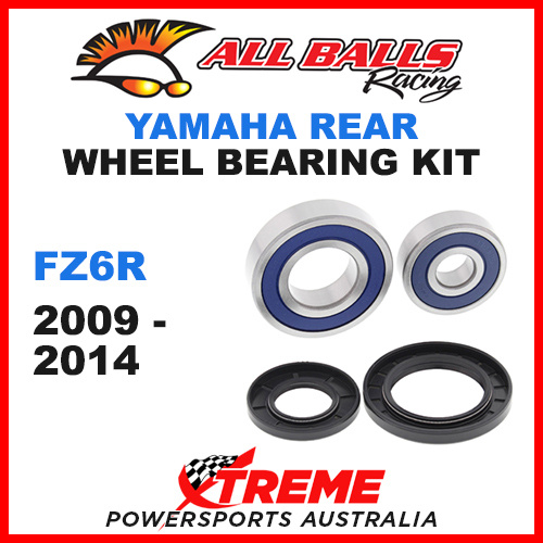 All Balls 25-1282 Yamaha FZ6R FZ 6R 2009-2014 Rear Wheel Bearing Kit