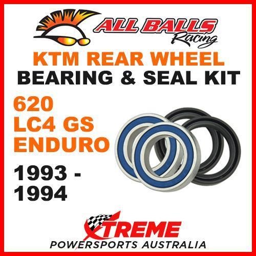 MX Rear Wheel Bearing Kit KTM 620 LC4 GS Enduro 620cc 1993-1994 Moto, All Balls 25-1283