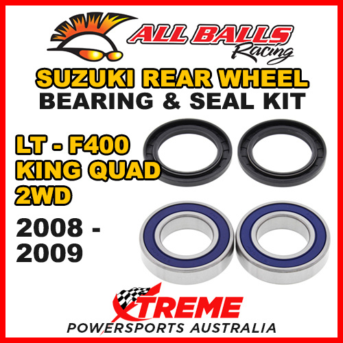 25-1293 ATV REAR WHEEL BEARING KIT For Suzuki LT-F400 LTF400 2WD KING QUAD 2008-2009