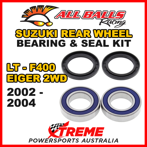 ALL BALLS 25-1293 ATV REAR WHEEL BEARING KIT For Suzuki LT-F400 EIGER 2WD 2002-2004