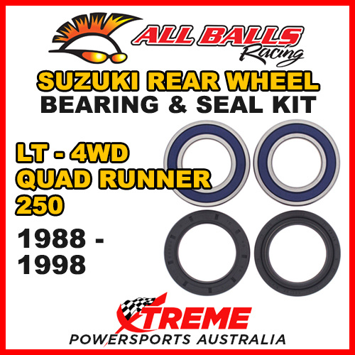 25-1299 ATV REAR WHEEL BEARING KIT For Suzuki LT-4WD 250 QUAD RUNNER 1988-1998