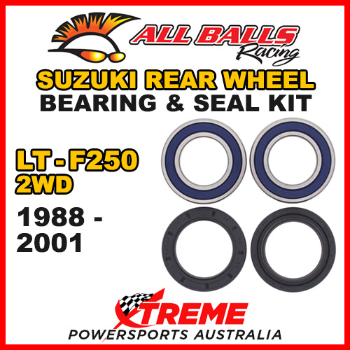 ALL BALLS 25-1299 ATV REAR WHEEL BEARING KIT For Suzuki LT-F250 LTF250 2WD 1988-2001