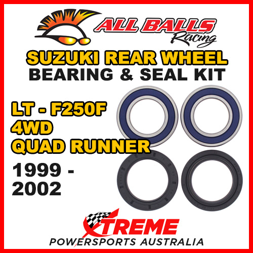 25-1299 ATV REAR WHEEL BEARING KIT For Suzuki LT-F250F 4WD QUAD RUNNER 1999-2002