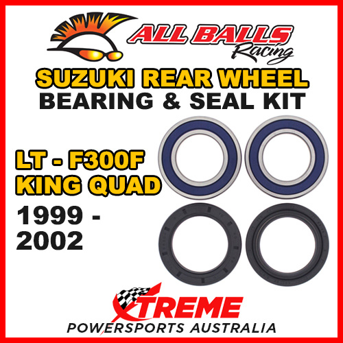 ALL BALLS 25-1299 ATV REAR WHEEL BEARING KIT For Suzuki LT-F300F KING QUAD 1999-2002