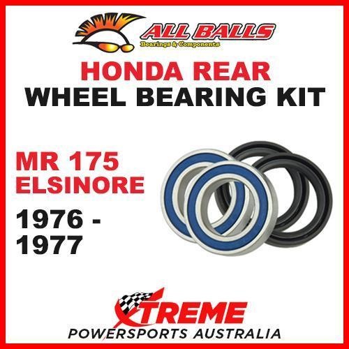 Honda MR175 1976-1977 Rear Wheel Bearing Kit MX MR 175 ELSINORE, All Balls 25-1306