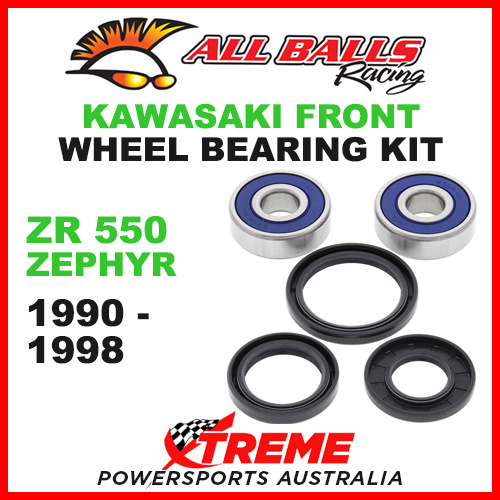 All Balls 25-1310 Kawasaki ZR550 Zephyr 1990-1998 Front Wheel Bearing Kit