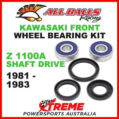 All Balls 25-1310 Kawasaki Z1100A Shaft Drive 1981-1983 Front Wheel Bearing Kit