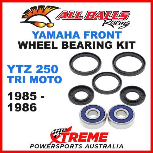 ALL BALLS 25-1311 Yamaha YTZ 250 Tri-Moto 1985-1986 Front Wheel Bearing Kit