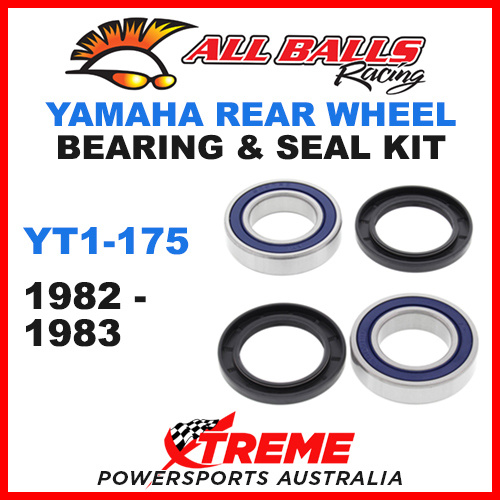 ALL BALLS 25-1314 REAR WHEEL BEARING KIT YAMAHA YT1-175 1982-1983 ATV