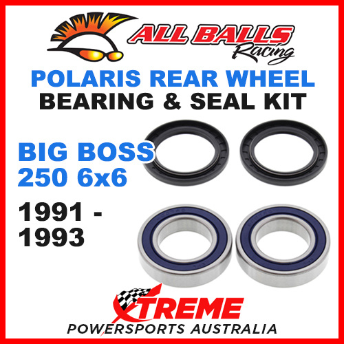 ALL BALLS 25-1321 ATV REAR WHEEL BEARING KIT POLARIS BIG BOSS 250 6x6 1991-1993