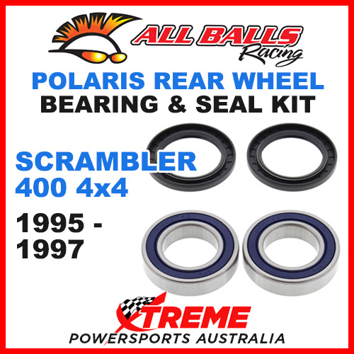 ALL BALLS 25-1321 ATV REAR WHEEL BEARING KIT POLARIS SCRAMBLER 400 4x4 1995-1997