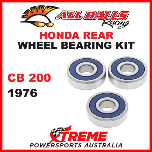 All Balls 25-1327 Honda CB200 CB 200 1976 Rear Wheel Bearing Kit