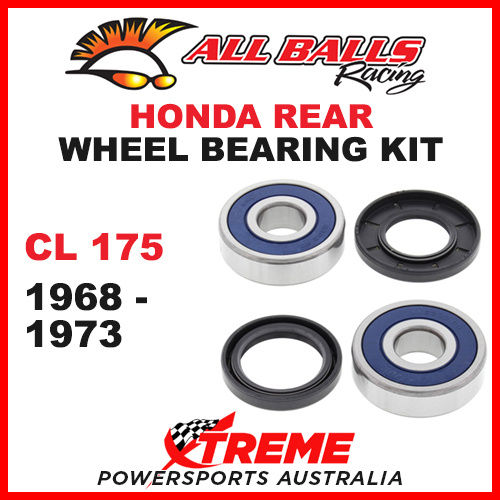 All Balls 25-1330 Honda CL175 CL 175 1968-1973 Rear Wheel Bearing Kit