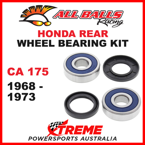 All Balls 25-1330 Honda CA175 CA 175 1968-1973 Rear Wheel Bearing Kit