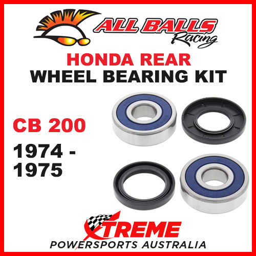 All Balls 25-1330 Honda CB200 CB 200 1974-1975 Rear Wheel Bearing Kit