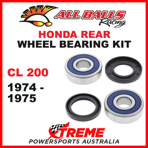 All Balls 25-1330 Honda CL200 CL 200 1974-1975 Rear Wheel Bearing Kit