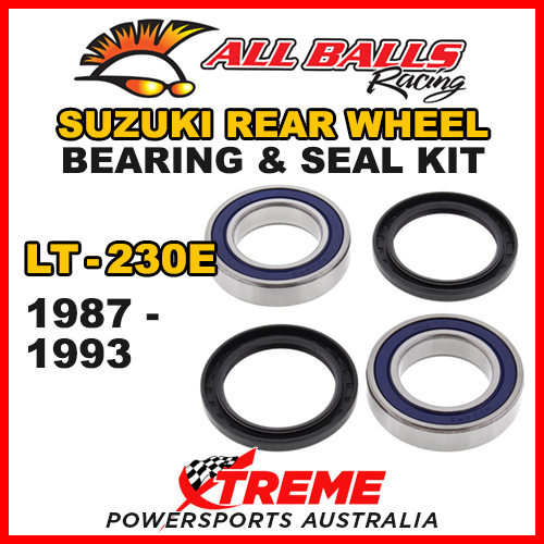 ALL BALLS 25-1331 ATV REAR WHEEL BEARING KIT For Suzuki LT-230E LT230E 1987-1993