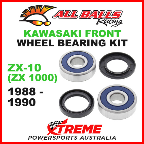 All Balls 25-1332 Kawasaki ZX-10 ZX1000 1988-1990 Front Wheel Bearing Kit