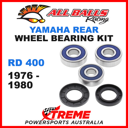 All Balls 25-1340 Yamaha RD400 RD 400 1976-1980 Rear Wheel Bearing Kit