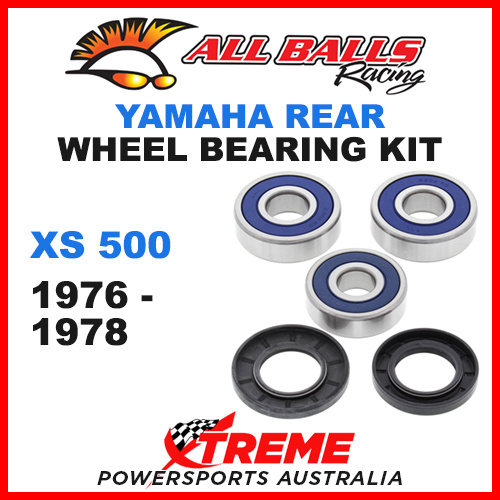 All Balls 25-1340 Yamaha XS500 XS 500 1976-1978 Rear Wheel Bearing Kit