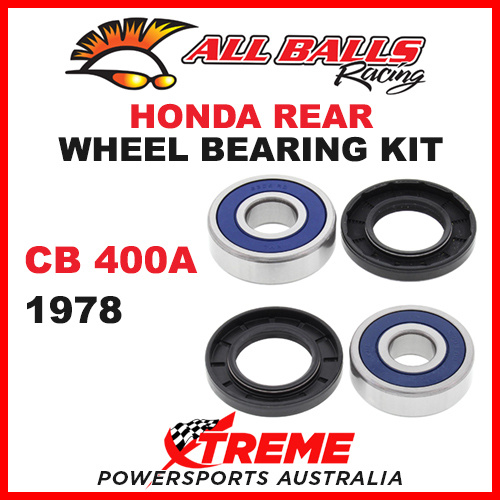 All Balls 25-1343 Honda CB400A CB 400A 1978 Rear Wheel Bearing Kit