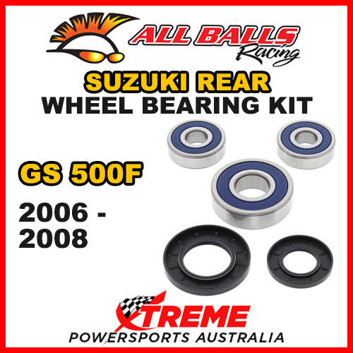 All Balls 25-1344 For Suzuki GS500F GS 500F 2006-2008 Rear Wheel Bearing Kit