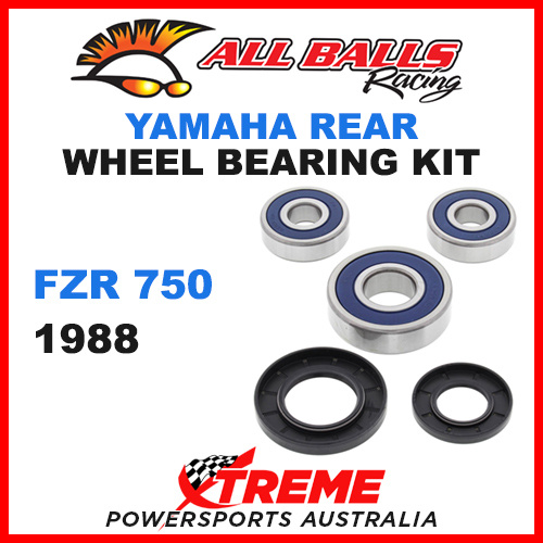 All Balls 25-1344 Yamaha FZR750 FZR 750 1988 Rear Wheel Bearing Kit