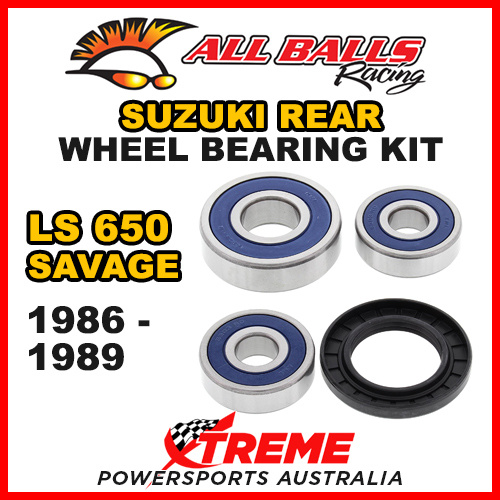 All Balls 25-1347 For Suzuki LS 650 Savage 1986-1987 Rear Wheel Bearing Kit