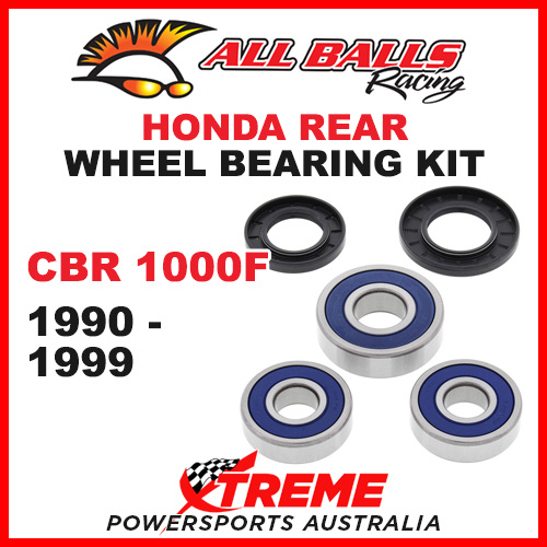 All Balls 25-1358 Honda CBR1000F CBR 1000F 1990-1999 Rear Wheel Bearing Kit