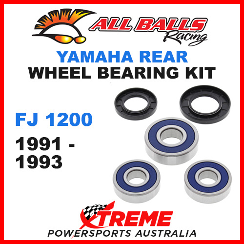 All Balls 25-1359 Yamaha FJ1200 1991-1993 Rear Wheel Bearing Kit