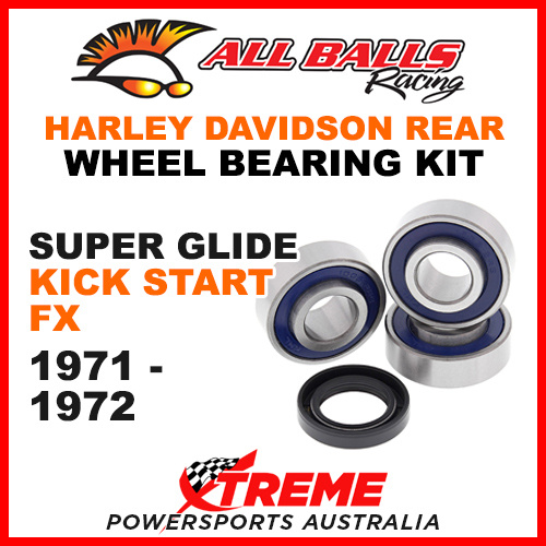 All Balls 25-1366 HD Superglide Kick Start FX 71-72 Rear Wheel Bearings Non ABS