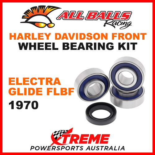 25-1366 HD Electra Glide FLBF 1970 Front Wheel Bearing Kit Non ABS