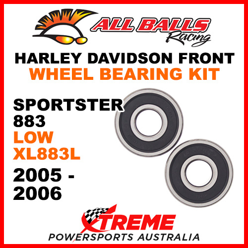 All Balls 25-1368 HD Sportster 883 Low XL883L 2005-2006 Front Wheel Bearing Kit