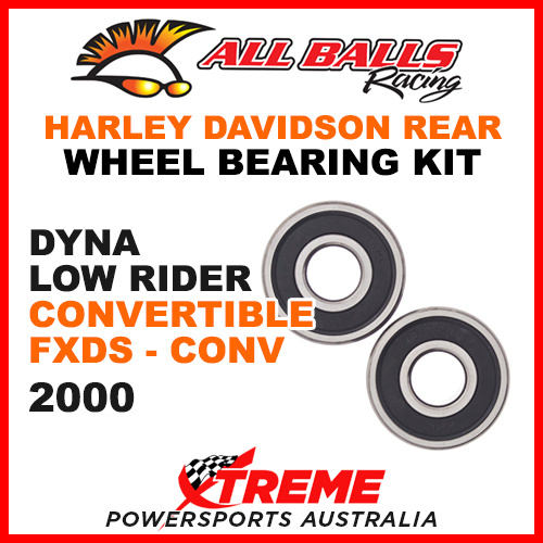 25-1368 HD Dyna Low Rider Convertible FXDS-CONV 2000 Rear Wheel Bearing Kit