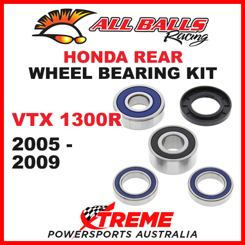 All Balls 25-1383 Honda VTX1300R VTX 1300R 2005-2009 Rear Wheel Bearing Kit