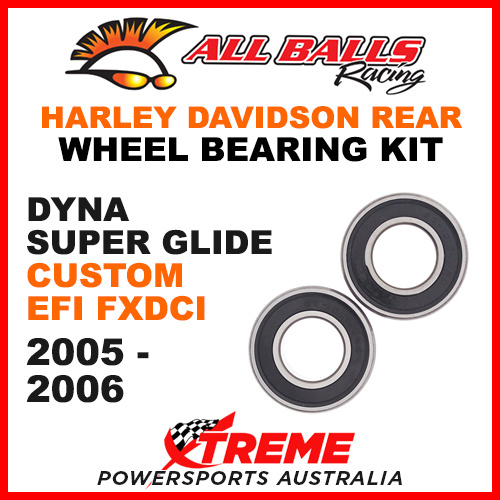 25-1394 HD Dyna Super Glide Custom EFI FXDCI 2005-2006 Rear Wheel Bearing Kit