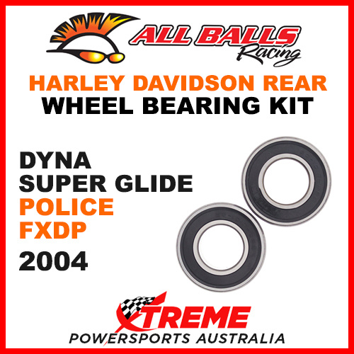 All Balls 25-1394 HD Dyna Super Glide Police FXDP 2004 Rear Wheel Bearing Kit