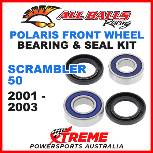 25-1395 ATV FRONT WHEEL BEARING KIT POLARIS ATV SCRAMBLER 50 2001-2003