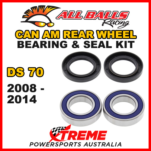 25-1396 ATV REAR WHEEL BEARING KIT CAN AM DS70 DS 70 2008-2014