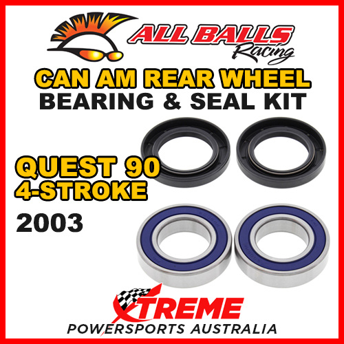 25-1396 ATV REAR WHEEL BEARING KIT CAN AM QUEST 90 4-STROKE 2003