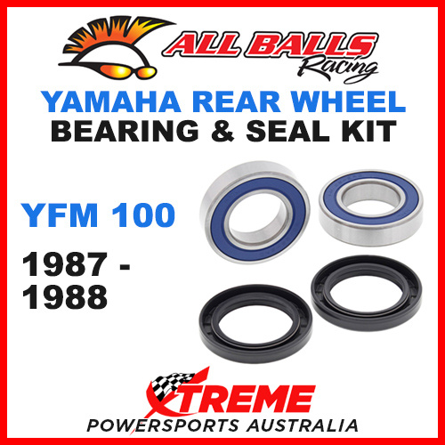 ALL BALLS 25-1397 REAR WHEEL BEARING KIT YAMAHA YFM100 1987-1988 ATV