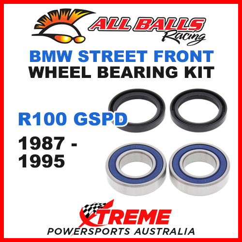 All Balls 25-1404 BMW R100GSPD 1987-1995 Front Wheel Bearing Kit