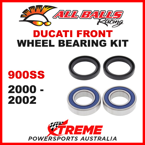 All Balls 25-1404 Ducati 900 SS 2000-2002 Front Wheel Bearing Kit